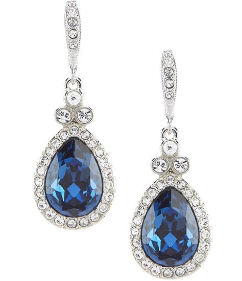 givenchy blue stone earrings|macy's Givenchy earrings.